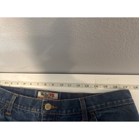Walls Mens FR Jeans Sz 36 x 30 Flame Resistant Blue Denim WorkWear Utility Worn - Picture 10 of 14